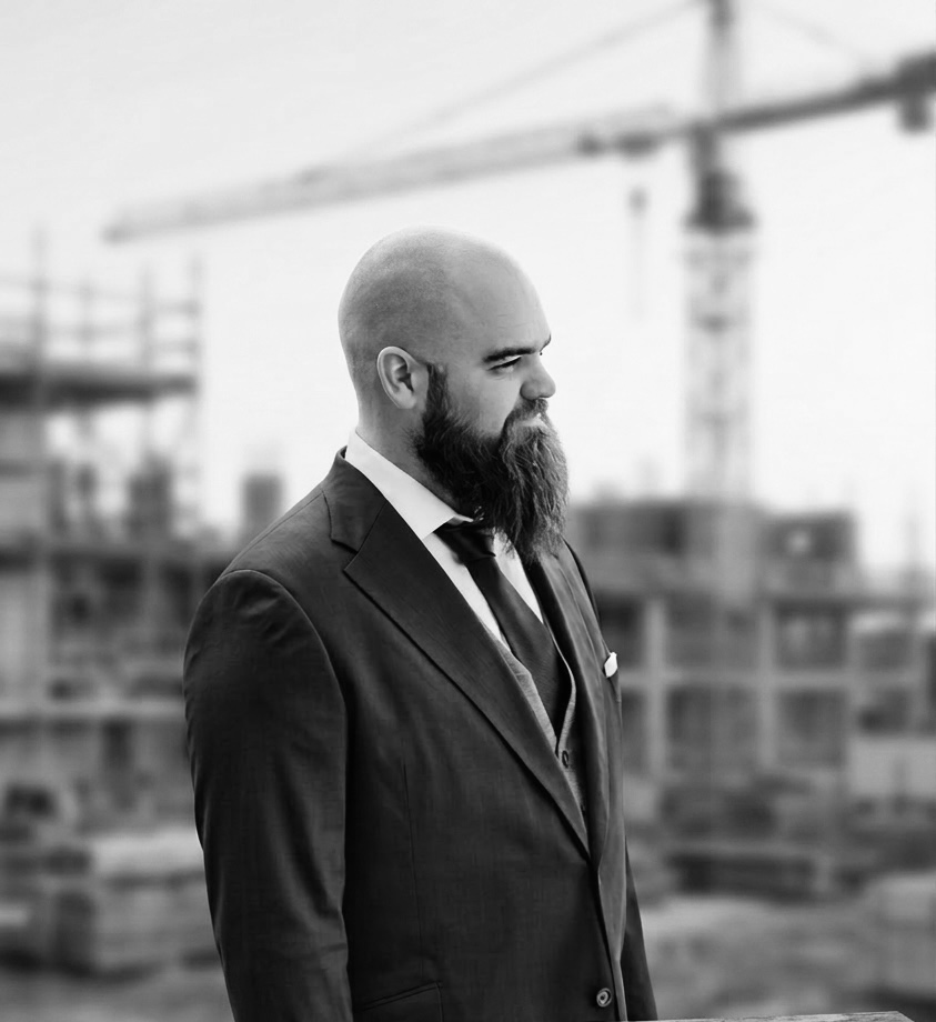 Stéphane Guillain, expert bâtiment, sur un chantier